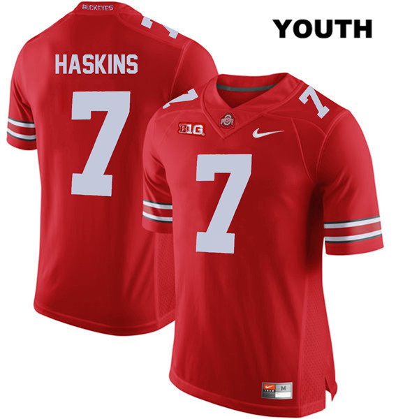 Ohio State Buckeyes Youth Dwayne Haskins #7 Red Authentic Nike College NCAA Stitched Football Jersey SN19S62BJ